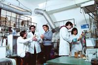 El Laboratorio de Polimeros en el Depto. de Ingeniería Química y Biotecnología de la FCFM. 