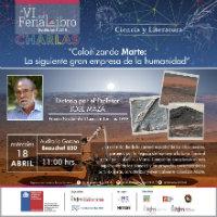 18 de abril: charla Colonizando Marte, de José Maza.