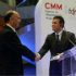 En la foto, Alejandro Jofré, Director del Centro de Modelamiento Matématico y Oscar Landerretche, Director Ejecutivo de Codelco.